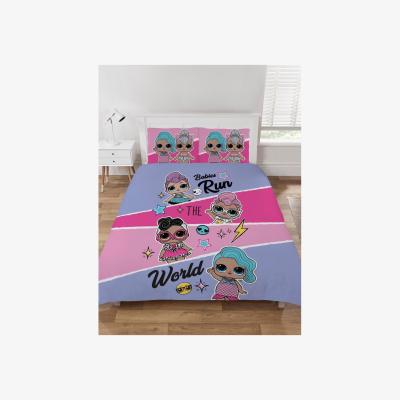 The Range Babies Run the World Double Duvet Set - AG1638 - Pink/Blue
