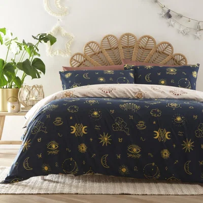 The Range Zodiac Dreams Duvet Set - Navy / Double