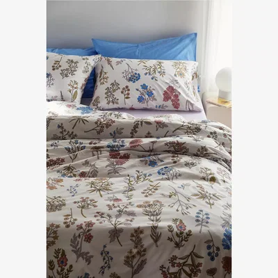 Urban Outfitters Urban Outfitters Myla White Floral Duvet Set - White Double