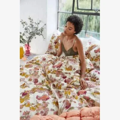 Urban Outfitters Urban Outfitters Bird Embroidered Duvet Set Double