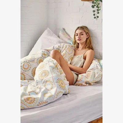 Urban Outfitters Crochet Print Duvet Set Double at Urban Outfitters