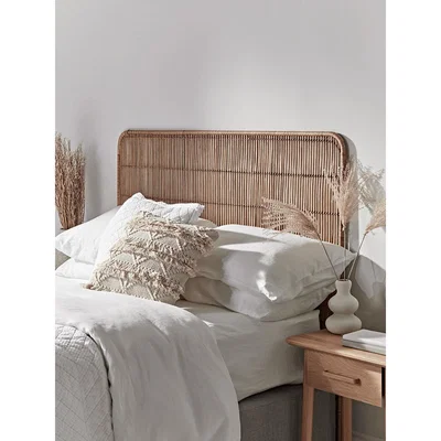 Cox and Cox Flat Rattan Headboard - Double