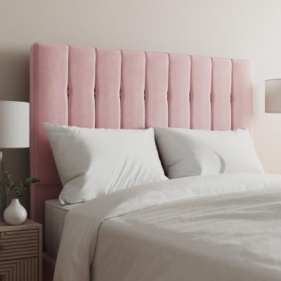 Dunelm Velvet Double Tansden Headboard Blush
