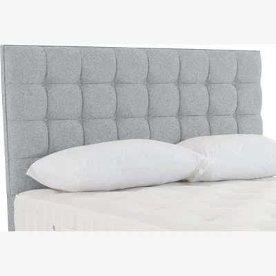 Furniture Village Hypnos - Halton Floor Standing Headboard - Double - Brooklyn Smoke