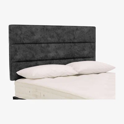 Furniture Village Hypnos - Cadmore Strutted Headboard - Double - Daytona Coal