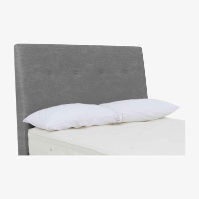 Furniture Village Hypnos - Askett Floor Standing Headboard - Double - Premium Pewter Haze