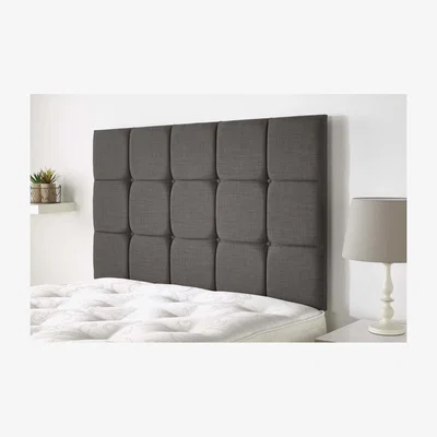 Furniture123 Peak headboard in Northern Weave fabric - Slate - Double 4ft6