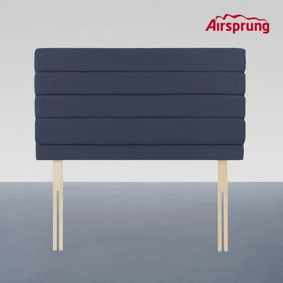 Furniture123 Airsprung Chelwood Double Linoso Headboard - Midnight Blue