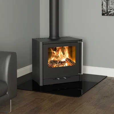 Furniture123 Black Freestanding Wood Burning Stove - 9kw - Be Modern Hotspur