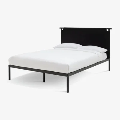 Habitat Habitat Kai Reversible Headboard Double Bed Frame - Black