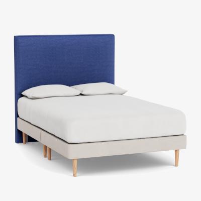 Heal's Heal's Newman Headboard Double Brushed Cotton Cobalt - Heal's UK Furniture