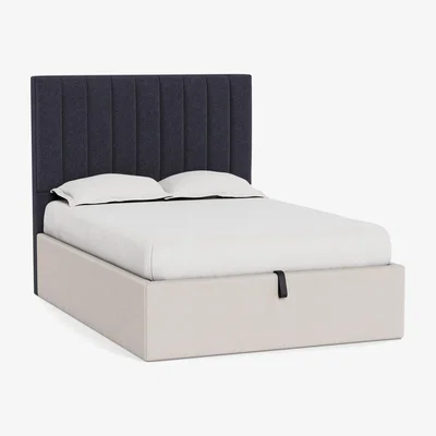 Heal's Heal's Retta Headboard Double Texture Soot - Heal's UK Furniture