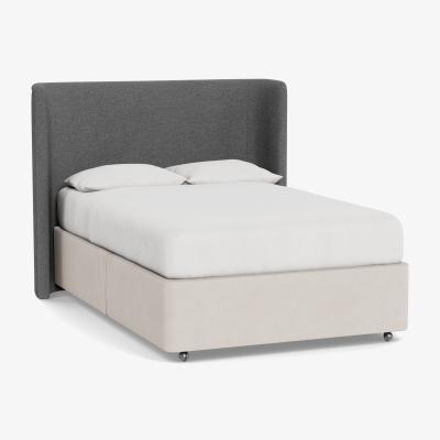 Heal's Heal's Monroe Headboard Double Tejo Noir - Heal's UK Furniture