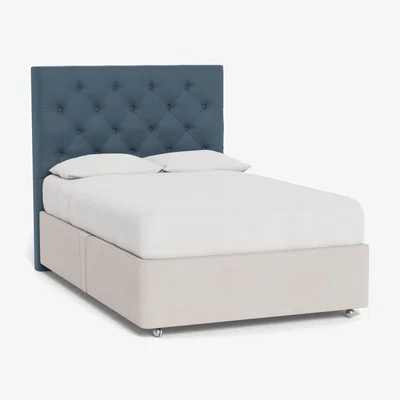 Heal's Heal's Balmoral Headboard (Lift Storage) Double Capelo LinenCotton Mineral - Heal's UK Furniture