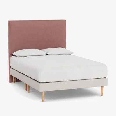 Heal's Heal's Newman Headboard (Lift Storage) Double Smart Luxe Velvet Dusky Pink