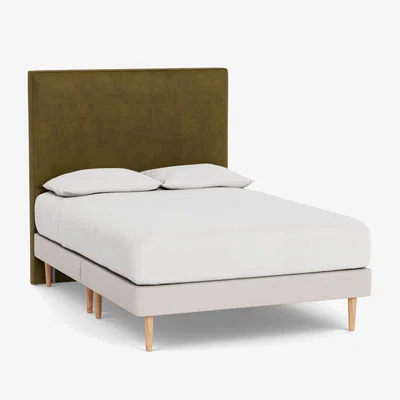Heal's Heal's Newman Headboard Double Smart Luxe Velvet Peridot