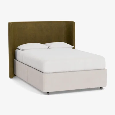 Heal's Heal's Monroe Headboard (Lift Storage) Double Smart Luxe Velvet Peridot