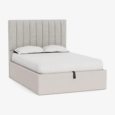 Heal's Heal's Retta Headboard Double Chunky Boucle Ecru - Heal's UK Furniture