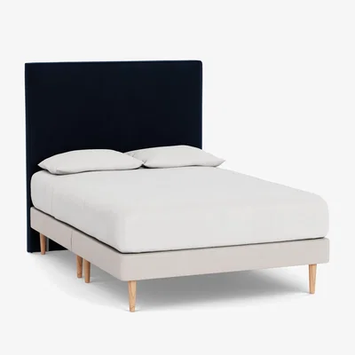 Heal's Heal's Newman Headboard (Lift Storage) Double Smart Velvet Dusk - Heal's UK Furniture