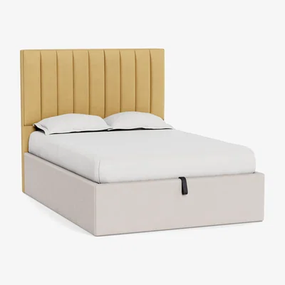 Heal's Heal's Retta Headboard Double Tejo Recycled Ochre - Heal's UK Furniture