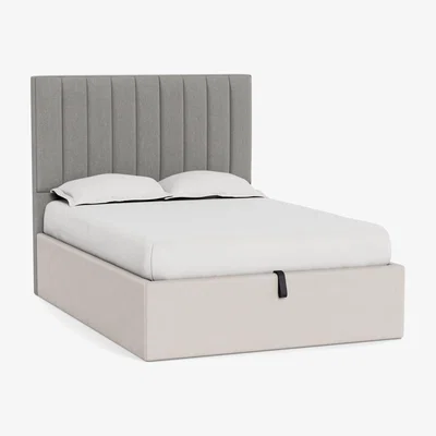 Heal's Heal's Retta Headboard Double Texture Pale Grey - Heal's UK Furniture