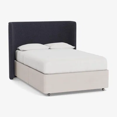 Heal's Heal's Monroe Headboard Double Texture Soot - Heal's UK Furniture