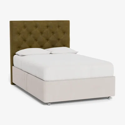 Heal's Heal's Balmoral Headboard Double Smart Luxe Velvet Peridot