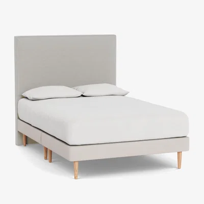 Heal's Heal's Newman Headboard Double Capelo LinenCotton Sea Salt - Heal's UK Furniture