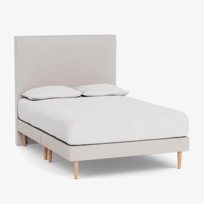 Heal's Heal's Newman Headboard (Lift Storage) Double Brushed Cotton Mist - Heal's UK Furniture