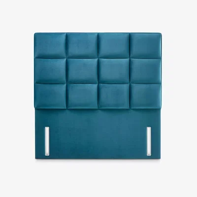 John Lewis John Lewis & Partners Natural Collection Gloucester Upholstered Headboard, Double, Opulence Teal