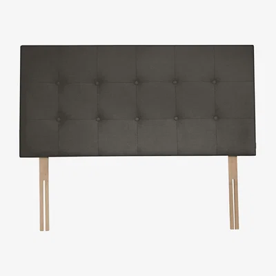 John Lewis TEMPUR® Mornington Strutted Headboard, Double, Grey