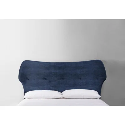 Perch and Parrow Jean 4'6 Double Size Headboard in Blue Lavender"