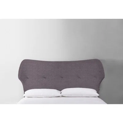 Perch and Parrow Jean 4'6 Double Size Headboard in Violet Leaf"