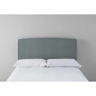 Perch and Parrow Ted 4'6 Double Headboard in Caspian Blue"
