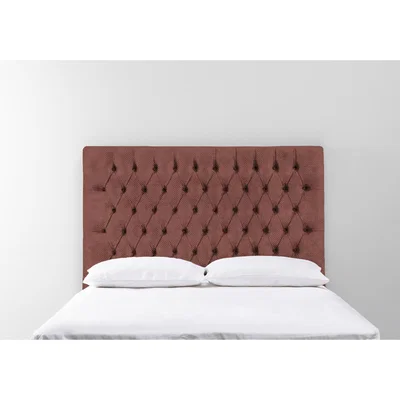 Perch and Parrow Gloria 4'6 Double Size Headboard in Cinnamon Latte"