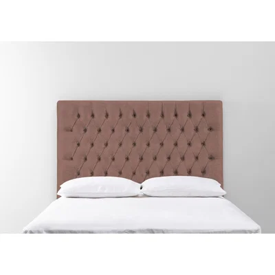 Perch and Parrow Gloria 4'6 Double Size Headboard in Dark Grape"