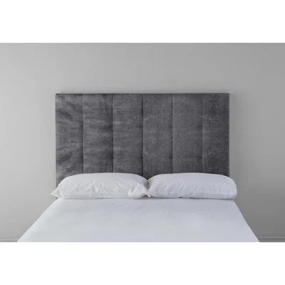 Perch and Parrow Hopper 4'6 Double Headboard in Rhino Grey"