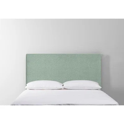Perch and Parrow Calvin 4'6 Double Size Headboard in Thyme Green"