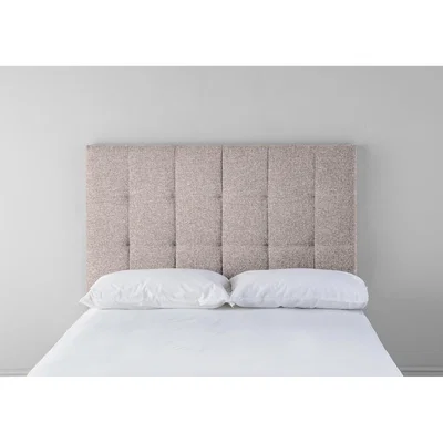 Perch and Parrow Hopper 4'6 Double Headboard in Blush Pink"