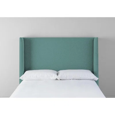 Perch and Parrow Suzie 4'6 Double Headboard in Turkish Blue"