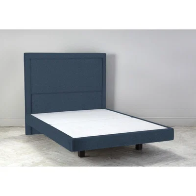Perch and Parrow Hover 4'6 Double Size Bed Frame in Oxford Blue"