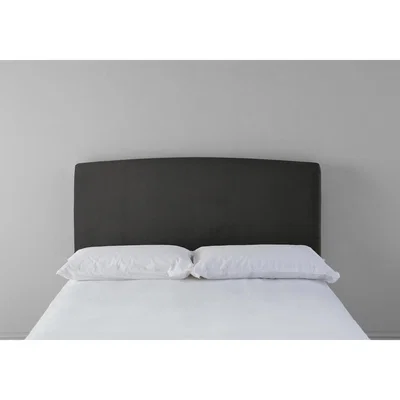 Perch and Parrow Ted 4'6 Double Headboard in Obsidian Black"