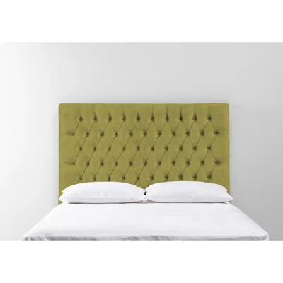 Perch and Parrow Gloria 4'6 Double Size Headboard in Granny Smith"
