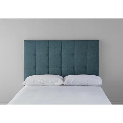 Perch and Parrow Hopper 4'6 Double Headboard in Steel Blue"