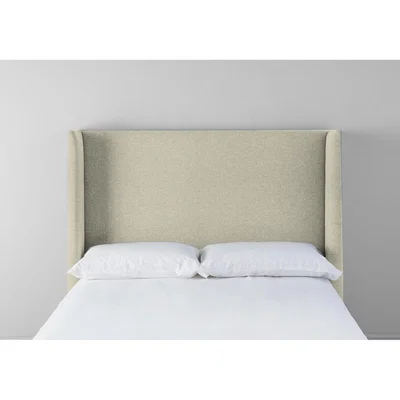 Perch and Parrow Suzie 4'6 Double Headboard in Chantilly Cream"