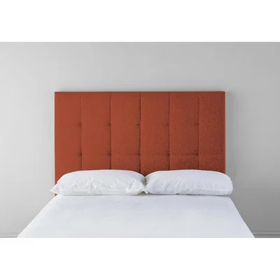 Perch and Parrow Hopper 4'6 Double Headboard in Marmalade Orange"