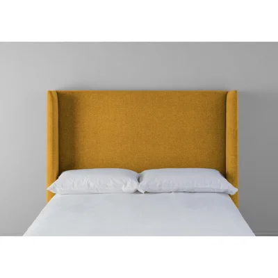 Perch and Parrow Suzie 4'6 Double Headboard in Medallion Gold"