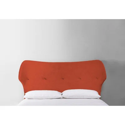 Perch and Parrow Jean 4'6 Double Size Headboard in Marmalade Orange"