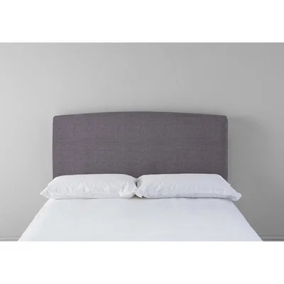 Perch and Parrow Ted 4'6 Double Headboard in Violet Leaf"