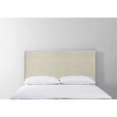 Perch and Parrow Calvin 6' Super-King Size Headboard in Abalone Beige